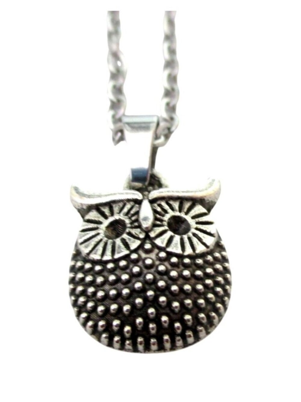 New Owl Pendant Necklace on 18 inch Stainless Chain Bird Jewelry Gift